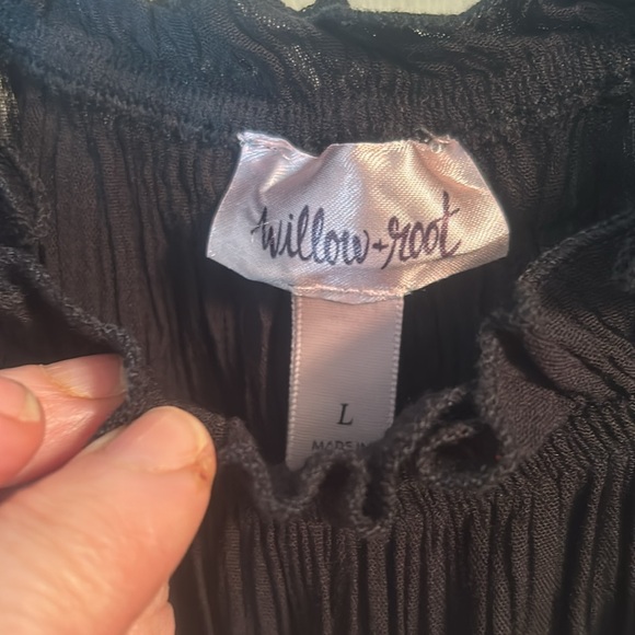 Willow & Root NWOT  Black dress L Never worn‼️ never washed‼️ & NWT CROSS BELT - Picture 11 of 16